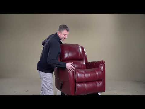 Homestretch 188 Mercury Manual Leather Recliner