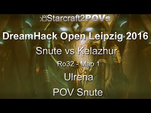 SC2 LotV - DreamHack Leipzig 2016 - Snute vs Kelazhur - Ro32 - Map 1 - Ulrena - Snute