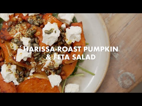 Harissa-Roast Pumpkin & Feta Salad from Real Life Recipes