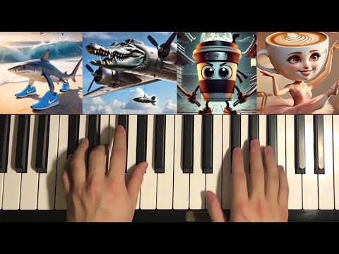 6 Different Italian Brainrot Background Music on Piano