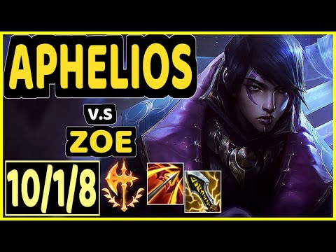APHELIOS vs ZOE - 10/1/8 KDA BOTTOM ADC GAMEPLAY - EUW Ranked GRANDMASTER