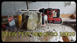 Stein Test Einhell HEROCCO 18/20 || Bohrhammer