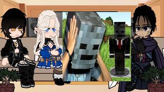 [NTR] Bad ending party React to Lihan as GROX 1,000,000 Villager MANHUNT | Minecraft gacha reacts{3}