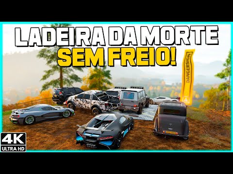 LADEIRA DA MORTE SEM FREIO - AI É FODA RS - FORZA HORIZON 4 GAMEPLAY 4K 60FPS