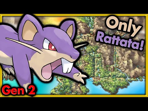 Can I Beat Pokemon Gold with ONLY Rattata? 🔴 Pokemon Challenges ► NO ITEMS IN BATTLE