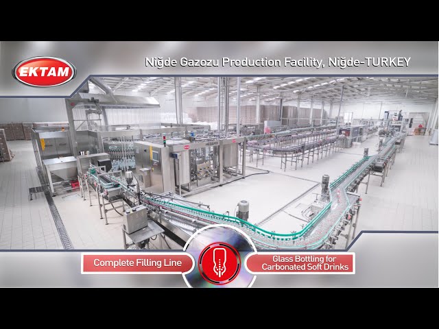 NIGDE GAZOZU - A Modern CSD Glass Bottling Line from EKTAM