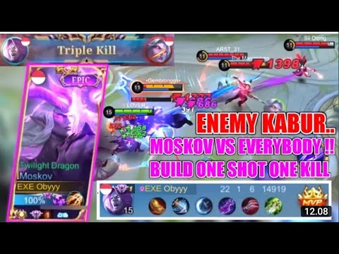 TOP 1 GLOBAL MOSKOV SOLO RANK BIKIN MUSUH MENANGIS 😭 MUSUH AUTO SUREN-MOBILE LEGENDS