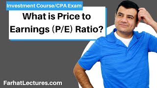 Price to Earnings Ratio Explained.  P/E Ratio Basic for beginners.  Essentials of investment