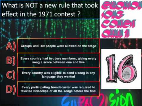 Eurovision Trivia Quiz *Question 16: 1971*