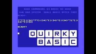 Quirky BASIC and Looping without Loops | Commodore 64 Basic Quirks
