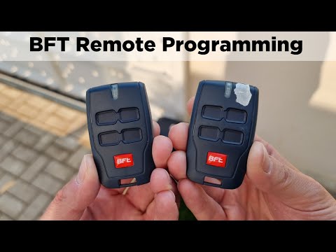 BFT remote programming | How to set up and code a new BFT remote control
