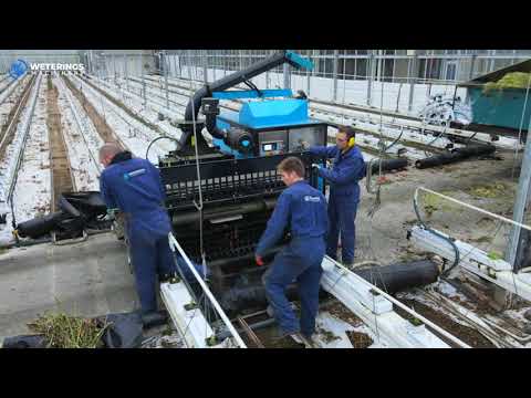 Super Bio Chopper Compact endurance test shredding tomato plants stems crops in Dutch greenhouse
