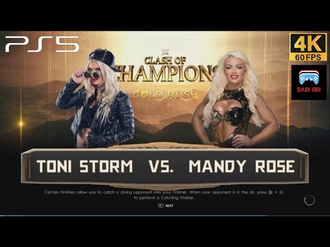 Toni Storm vs Mandy Rose Clash of Champions WWE 2K22 / 4K60 PS5 SLIM GAMEPLAY