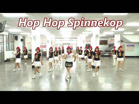 Hop Hop Spinnekop│Line Dance by Valerie Cronin (SA)│Demo & Walk Through║蜘蛛跳│排舞│含導跳║4K