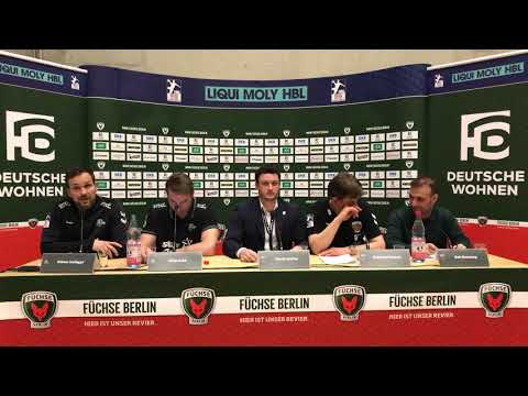 Pressekonferenz Füchse Berlin - THW Kiel 29:28