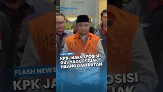 Alasan KPK Alihkan Gus Yaqut Jadi Tahanan Rumah hingga Tak di Rutan saat Malam Takbiran