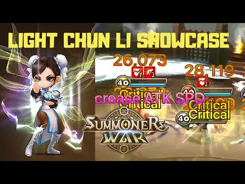 INSANE 300 SPD LIGHT CHUN-LI Damage Test and Rune Showcase - Summoners War