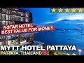 MYTT HOTEL Pattaya Thailand GREAT VALUE 5 Star Hotel 4K Tour Review