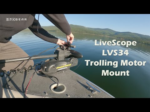Garmin Livescope LVS34 Trolling Motor Mount - How To #fishing