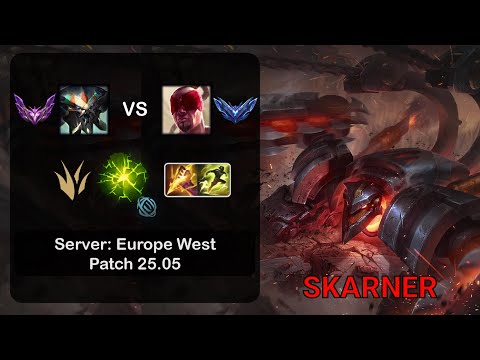 Skarner Jungle vs Lee Sin - EUW Master - Patch 25.05