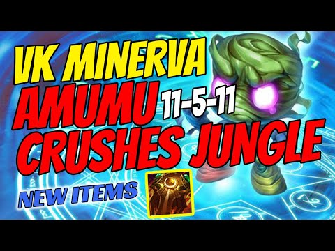 VK Vivo Keyd Minerva Plays AMUMU Jungle vs Hecarim - Challenger Elo Gameplay - New Items Season 11