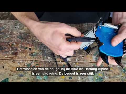 Petzl Irvis Hybrid vs Blue Ice Harfang Alpine: van beugel naar kuipje wisselen
