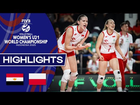 Egypt 🇪🇬  vs. Poland 🇵🇱 - Women's U21 World Champs 2025 - Highlights