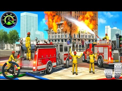 Fire Truck City Rescue Simulator 🚒 | Extreme Firefighting Gameplay