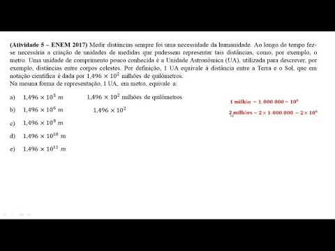 ATIVIDADE 05 (Semana 4) - ESTUDO DOS NÚMEROS, POTÊNCIA DE 10, NOTAÇÃO CIENTÍFICA