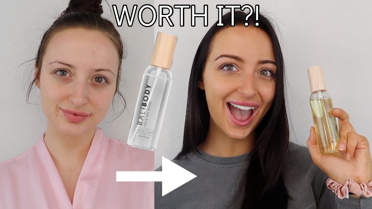 BALI BODY FACE TAN WATER REVIEW + DEMO! | SELF TANNER REVIEW!