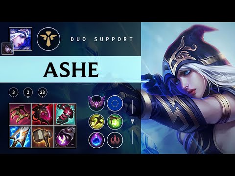 Ashe Support vs Blitzcrank - EUW Master Patch 25.22