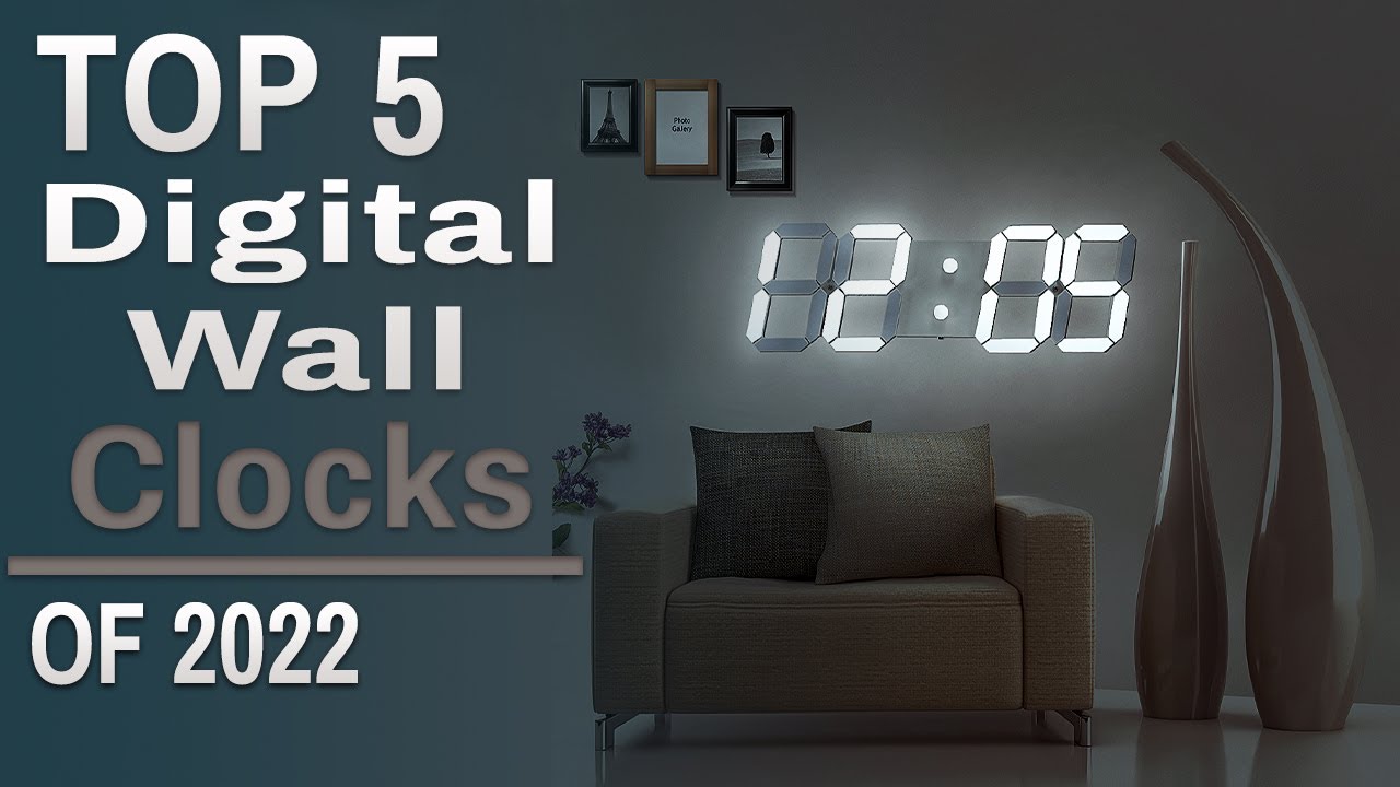Top 5: BEST Digital Wall Clocks of 2022 | Digital LED Clock with Stopwatch, Alarms, Countdown Timer