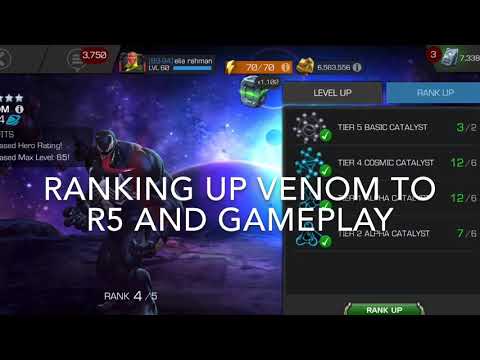 Ranking Up Venom to R5 & Gameplay - Elia’s Account - Marvel Contest of Champions