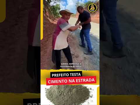 Prefeito Didi testa uso de cimento para estabilizar estradas em Alto Alegre do Pindaré