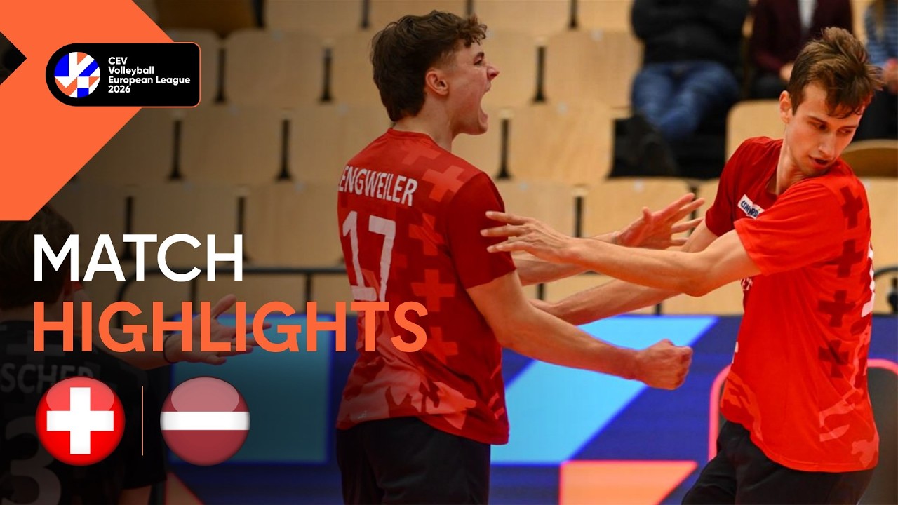 Highlights | Switzerland vs. Latvia | CEV Volleyball European League 2026 | Men