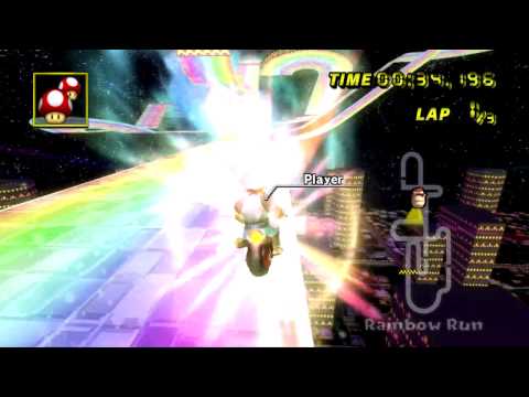[MKWii - TAS] Rainbow Run - 1'05"601 (first lap)