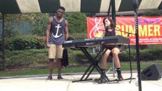 Christina Grimmie and Matthew Schuler singing &quot;Stay&quot; at East Hills