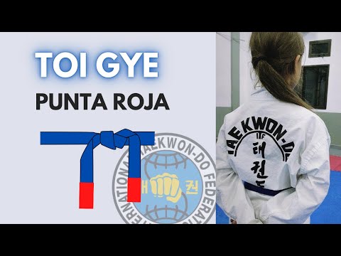 Forma Cinturón Punta Roja | Toi-Gye Tul
