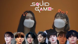 KOREANS Pick Which BTS Member will WIN in a SQUID GAME