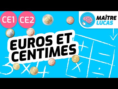 Euros et centimes CE1 - CE2 - Cycle 2 - Maths - Mathématiques - Grandeurs et mesures