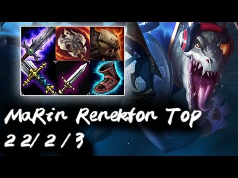 LGD MaRin RENEKTON vs RENGAR Top - Patch 6 24 KR Flex Rank