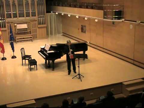 G. Miluccio Rapsodia per clarinetto solo  - Sergio Bosi, clarinet