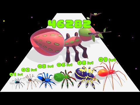 MASTER SPIDER: Web Shooter Run - Level Up Spider Run (Insect Evolution New Game)