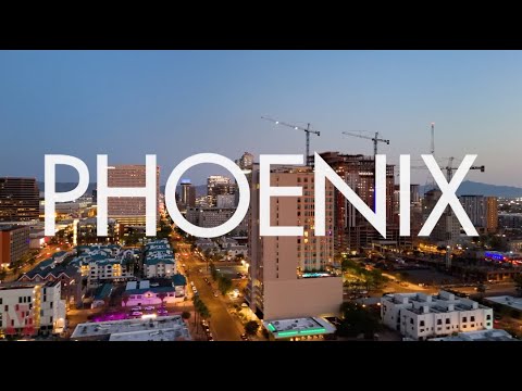 FLYING OVER PHOENIX ARIZONA USA (4K UHD) | Scenic Relaxation Film With Calming Music (4K Ultra HD)