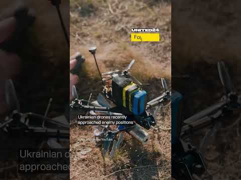 Ukrainian Forces Use Drone Swarm With AI for Targeted Strikes #warinukraine #drone