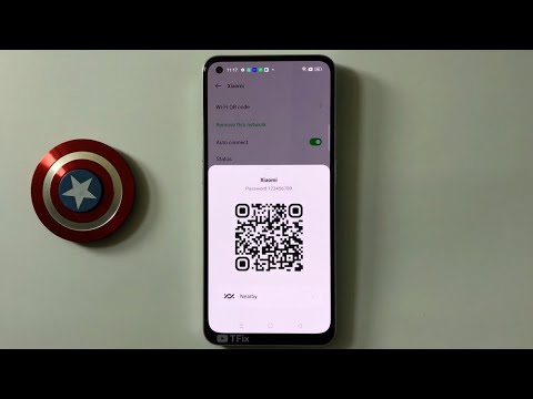 Share wifi password by QR code, connect wifi by QR code on OPPO Reno8 5G Android 12
