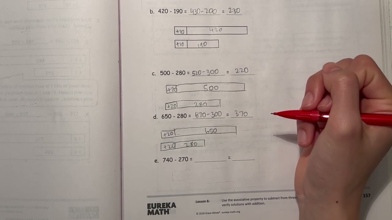 Eureka Math Grade 2 Module 5 Lesson 6 | #mathwithaubrey #homework