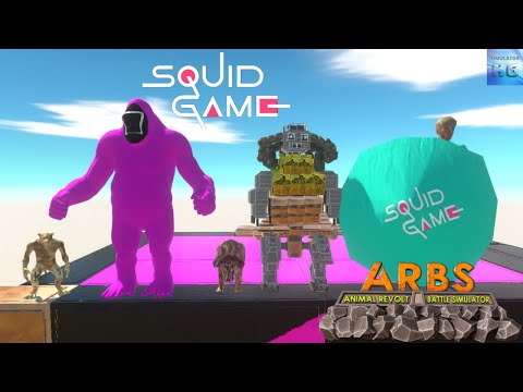Squid Game Goro + Primates VS Doll VS Fantasy + Infernals - Cage Challange - ARBS