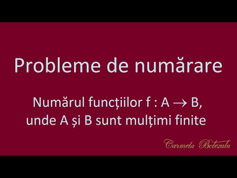Numărare 1 Numărul funcțiilor