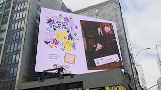 Pokémon 30th Anniversary "What’s Your Favorite?" Billboard Ads in Times Square, New York City